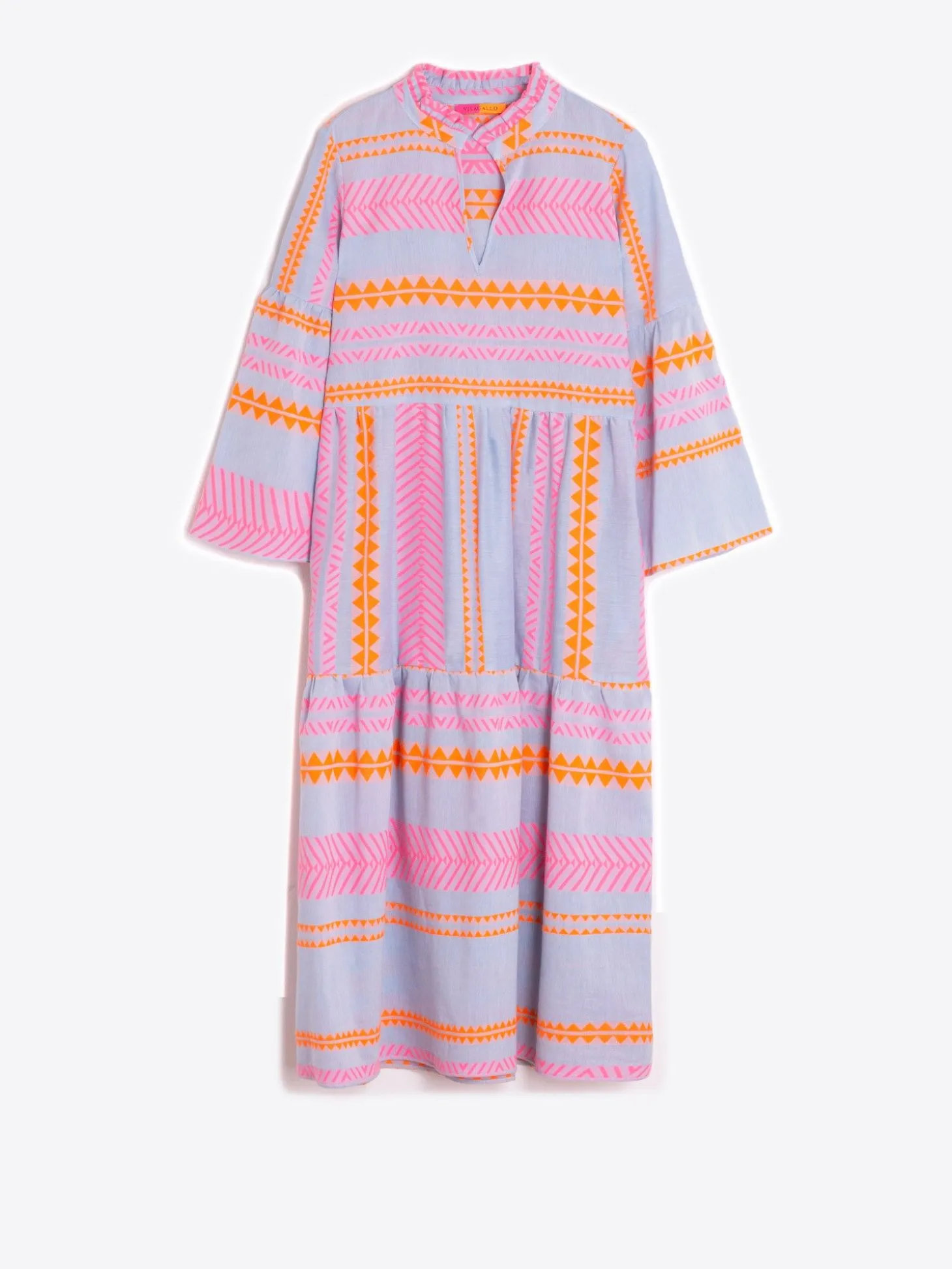 Vilagallo Vestido Volante Jacquard Milos Fluor Best