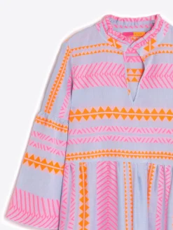 Vilagallo Vestido Volante Jacquard Milos Fluor Best