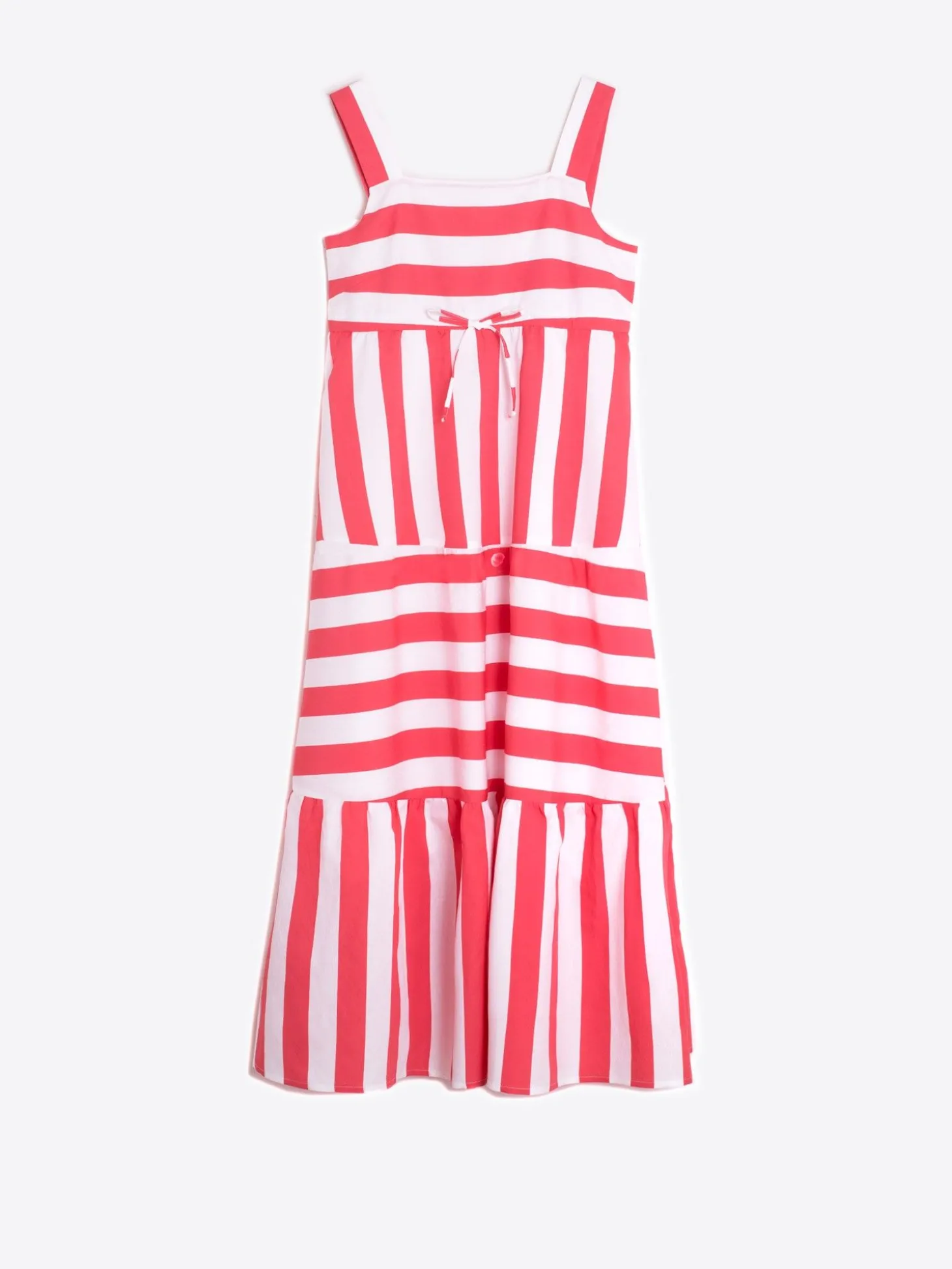 Vilagallo Vestido Volantes Rayas Coral Shop