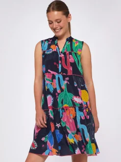 Vilagallo Vestidovolentes Estampado Cactus New