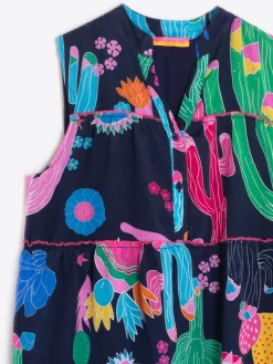 Vilagallo Vestidovolentes Estampado Cactus New